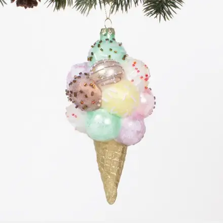 8 Oak Lane Gelato Glass Christmas Orn - EH162GLT