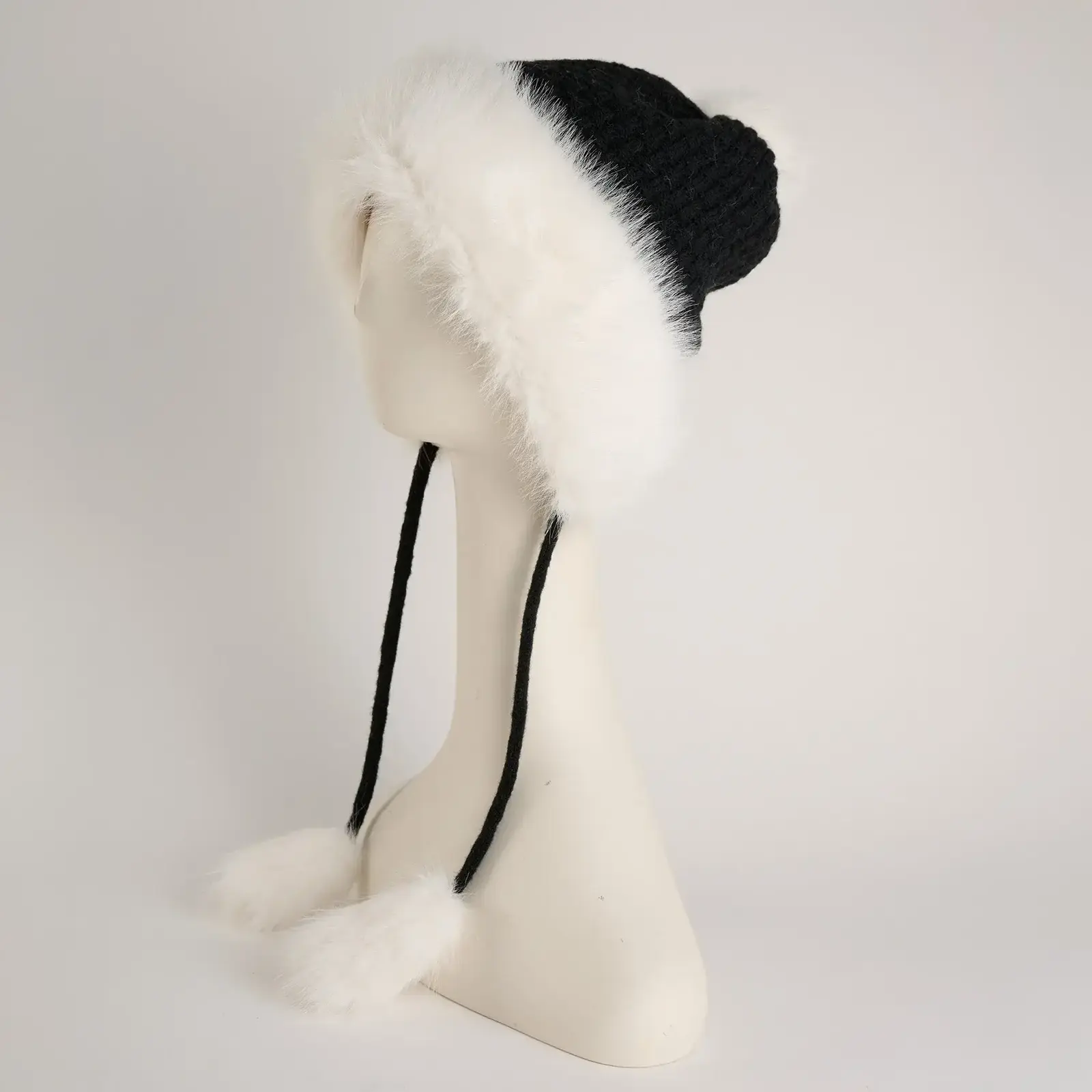 HOWARDS Faux Fur Tassel Hat 55640A - loading=
