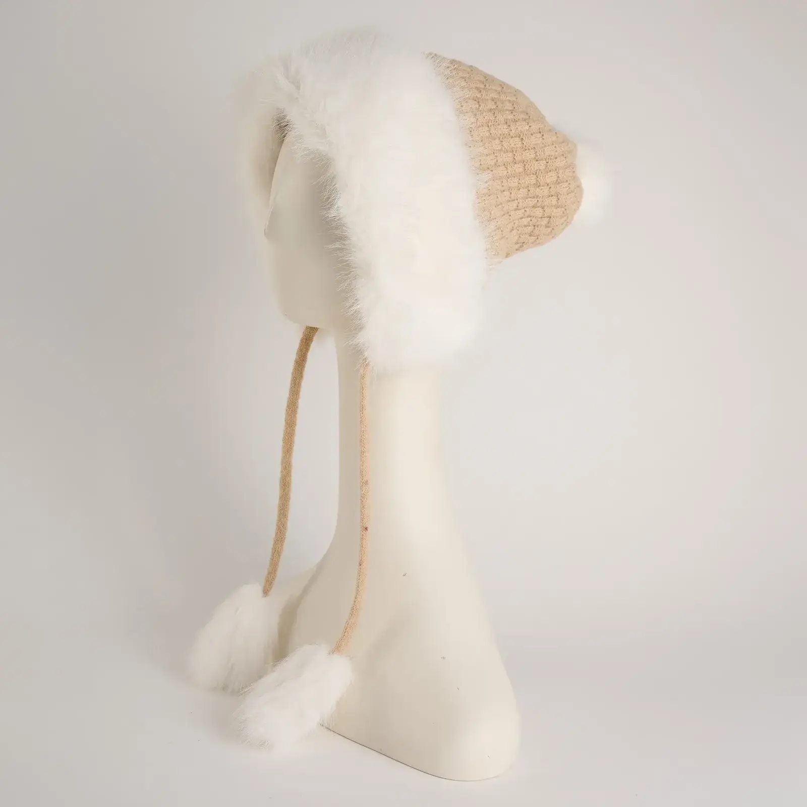 HOWARDS Faux Fur Tassel Hat 55640A - loading=