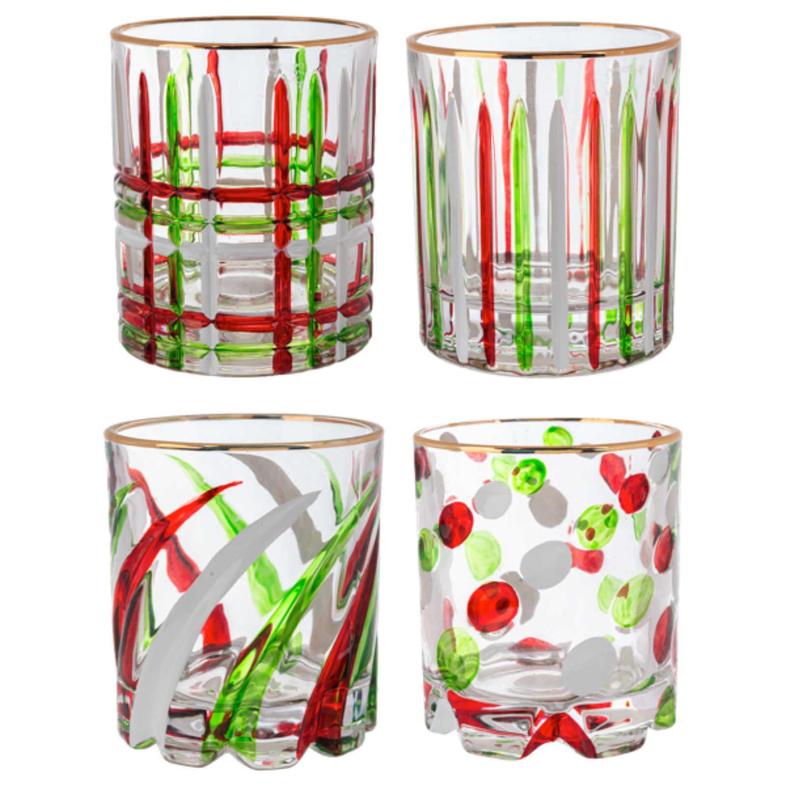 Midwest Gift Spin it Classic Low Ball Glass (1)   MX205122 loading=