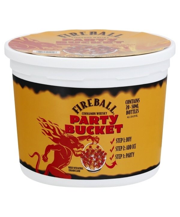 FIREBALL PARTY BUCKET 20/50ml Dixie Liquor