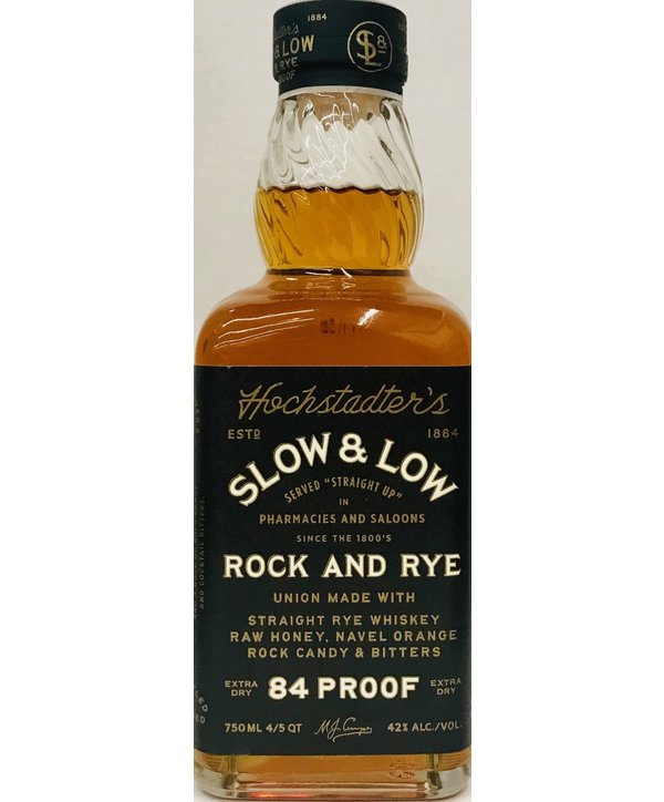 HOCHSTADTER'S RYE WHISKEY SLOW & LOW ROCK & RYE