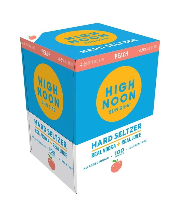 High Noon HIGH NOON PEACH 4pk/355ml cn