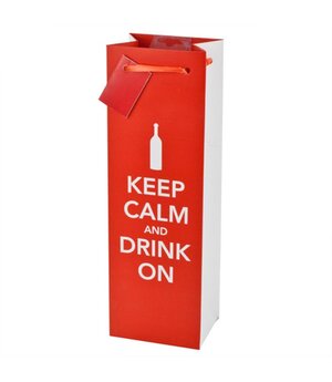 Revel Paper KEEP CALM AND DRINK ON GIFT BAG