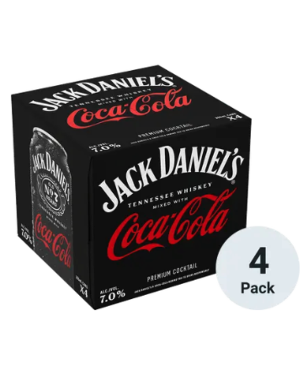 Jack Daniels JACK DANIEL'S JACK AND COKE 4pk can