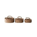 Hand-woven Sea Grass Baskets with Handles (Multiple Sizes)