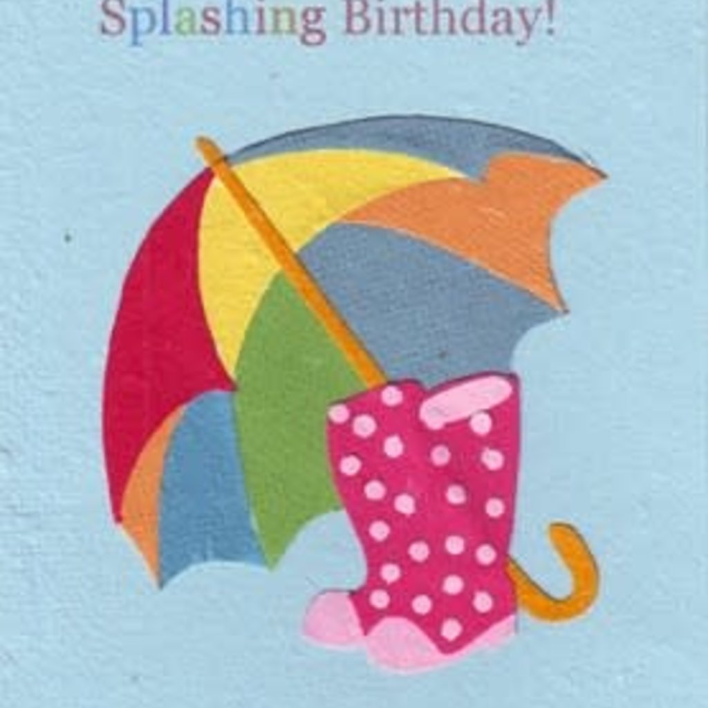 Greeting Card- Splashing Birthday (Rwanda)