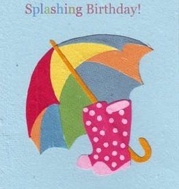 Greeting Card- Splashing Birthday (Rwanda)
