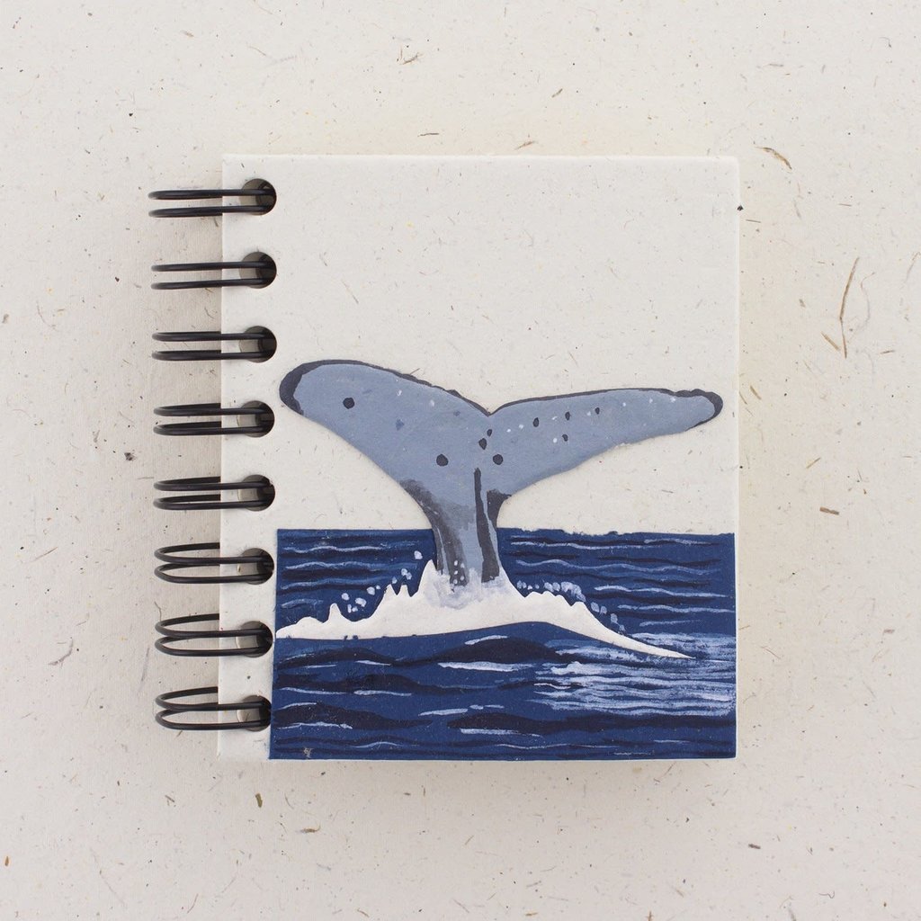 Notebook- Whale-Tail-Natural White-Small (Sri Lanka)