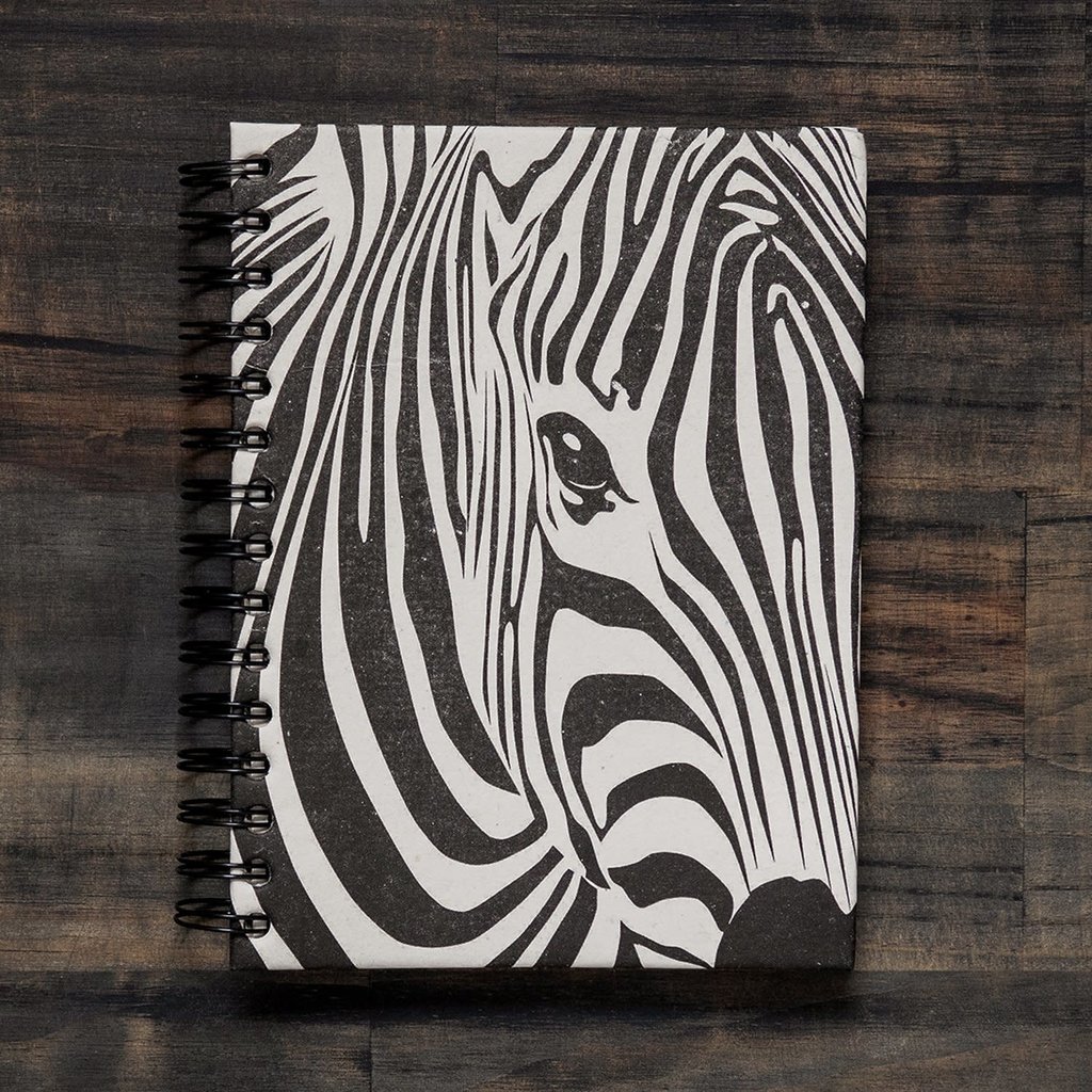 Notebook- Zebra Face-Large (Sri Lanka)