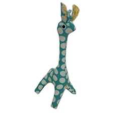 Giraffe- Patchwork-Scrappy-Turquoise-100% Cotton-Baby (Indonesia)