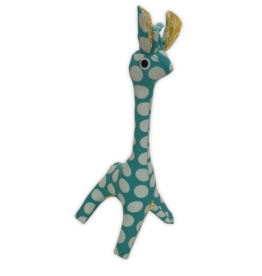 Giraffe- Patchwork-Scrappy-Turquoise-100% Cotton-Baby (Indonesia)