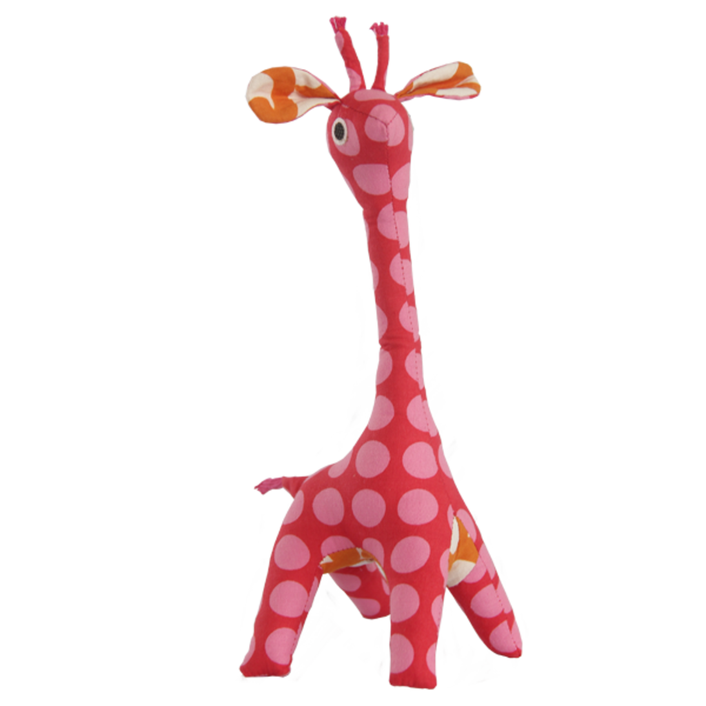 Giraffe- Patchwork-Scrappy-Pink-100% Cotton-Baby (Indonesia)