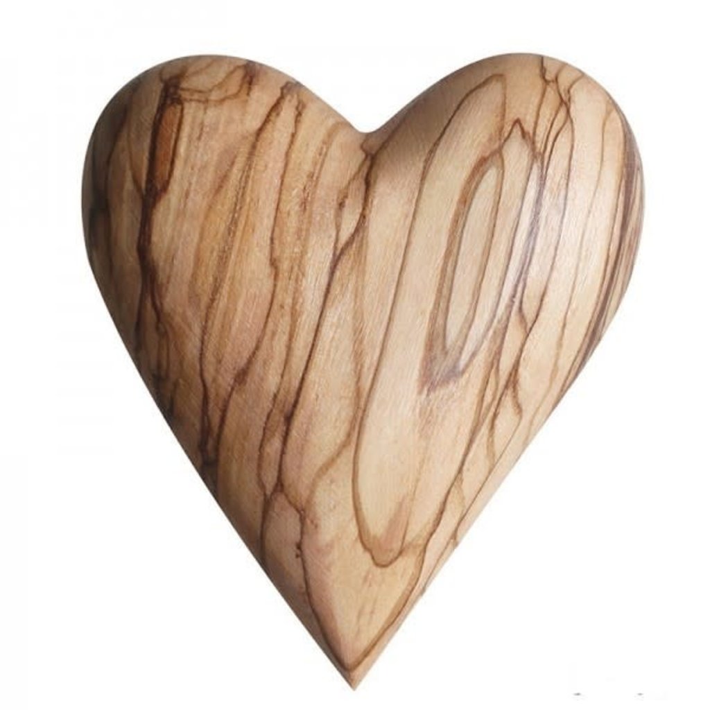 Heart- Olive Wood-Solid-Large (Bethlehem)