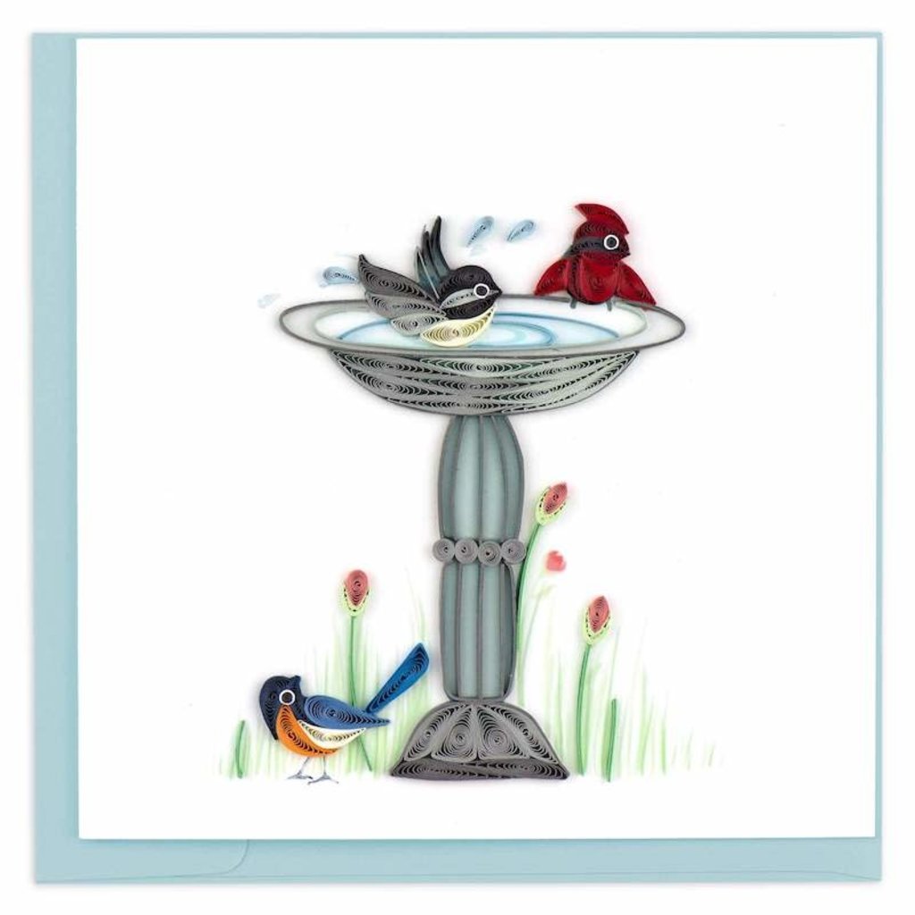 Quilling Card- Bird Bath (Vietnam)