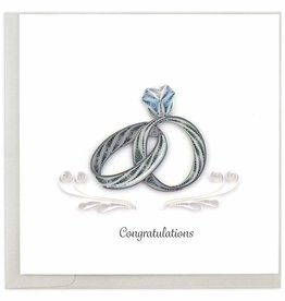 Quilling Card- Wedding Rings  (Vietnam)