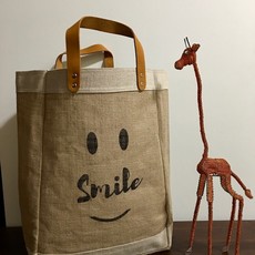 Bag- Market-100% Jute-Smile Be Happy (Bangladesh)