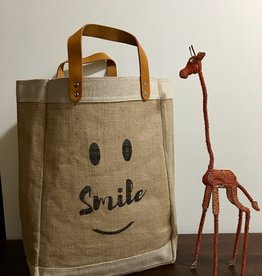 Bag- Market-100% Jute-Smile Be Happy (Bangladesh)