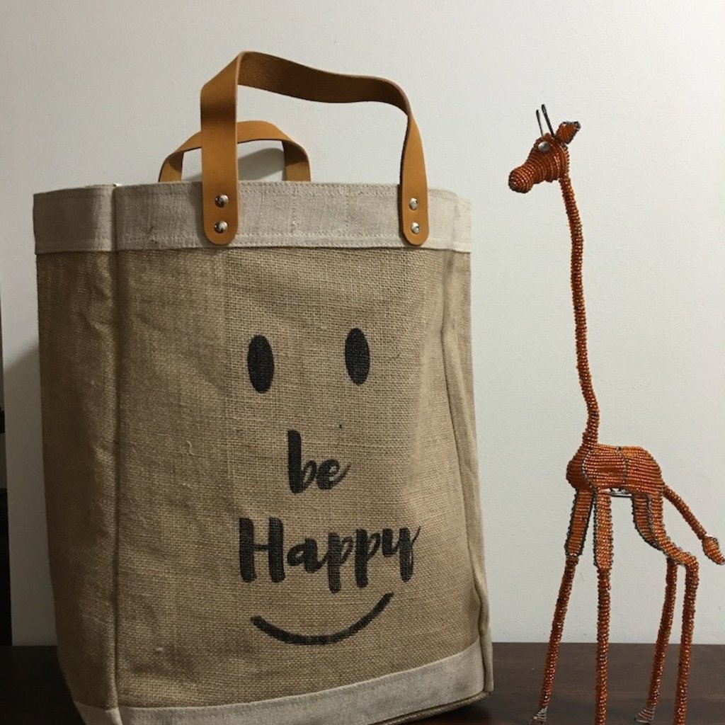 Bag- Market-100% Jute-Smile Be Happy (Bangladesh)