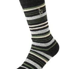Socks- Alpaca-Moss-Stripe-Small (Peru)