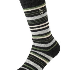 Socks- Alpaca-Moss-Stripe-Large (Peru)