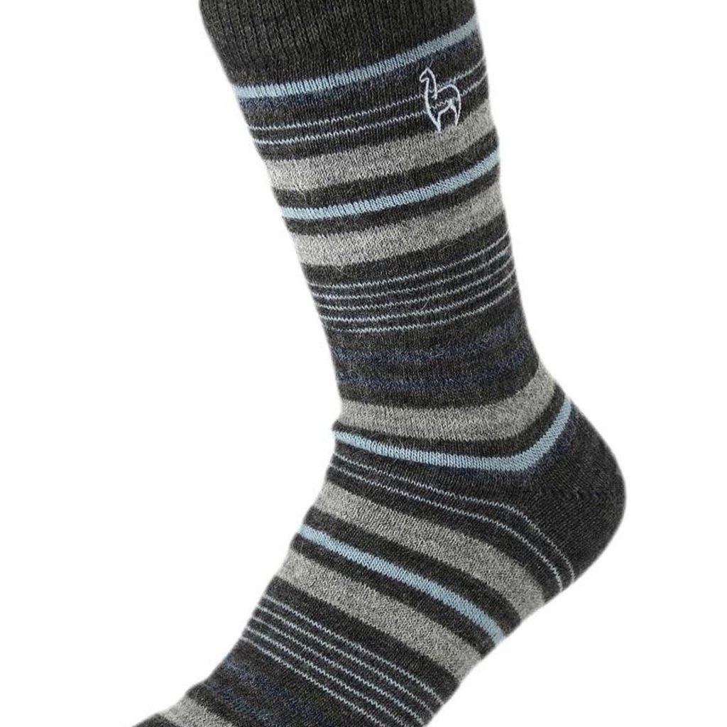 Socks- Alpaca-Azul-Stripe-Small (Peru)