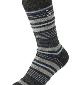 Socks- Alpaca-Mauve-Stripe-Small (Peru)