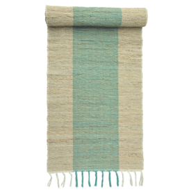 Table Runner- Turquoise-14"x 78"-100% Vetiver  (Indonesia)