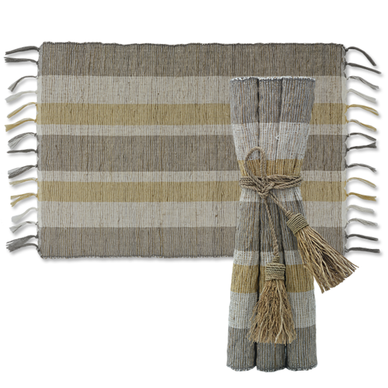 Placemats- Vetiver-Indian Summer-Set/6 (Indonesia)