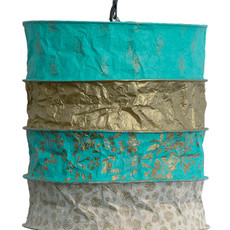 Lantern- Saba-Gold-Lokta Handmade Paper (Nepal)