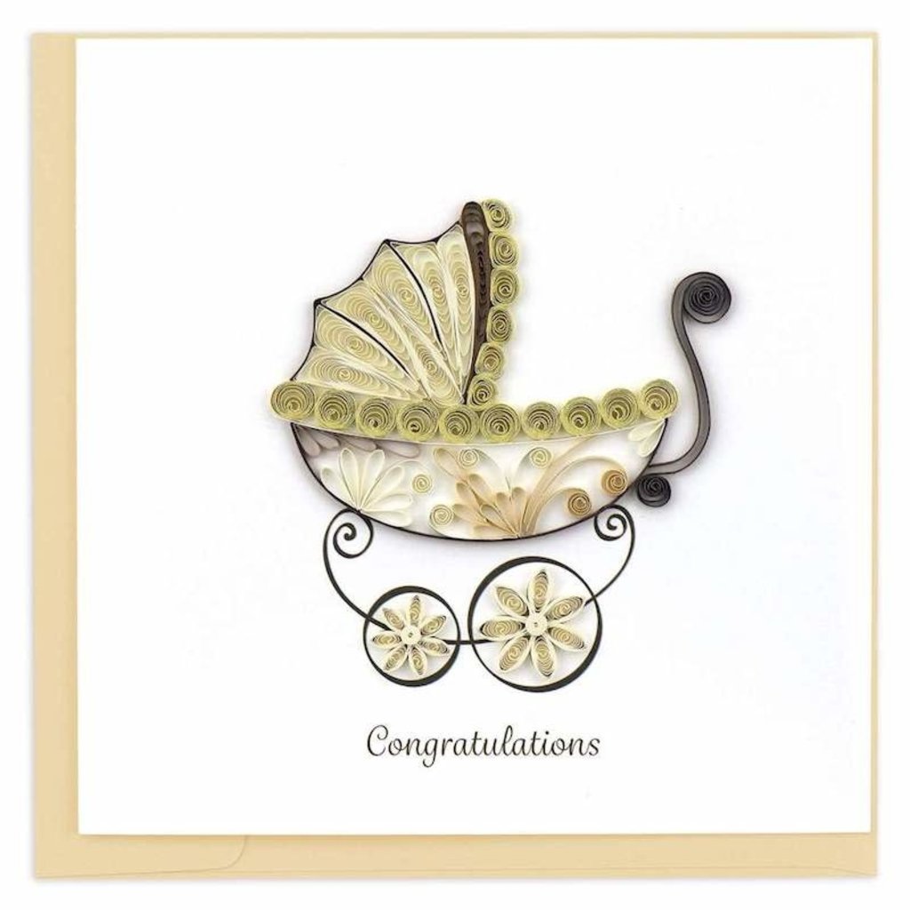 Quilling Card- Baby Carriage (Vietnam)