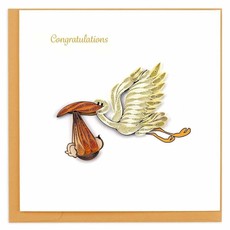 Quilling Card- Stork Delivery (Vietnam)