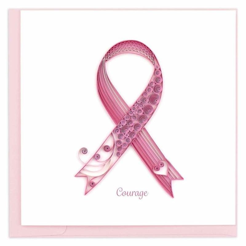 Quilling Card- Breast Cancer Ribbon (Vietnam)
