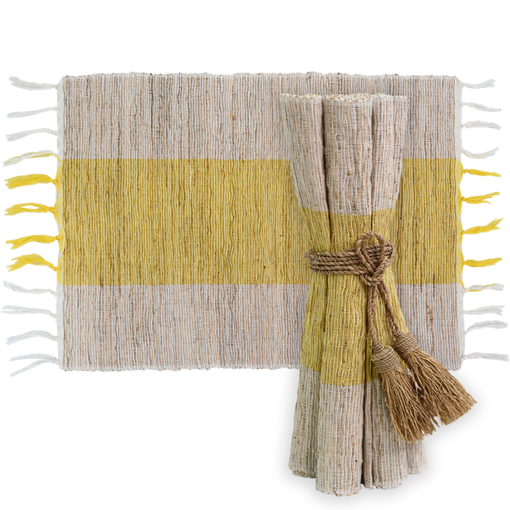 Placemats- Sunshine-Set/6-100% Vetiver(Indonesia)