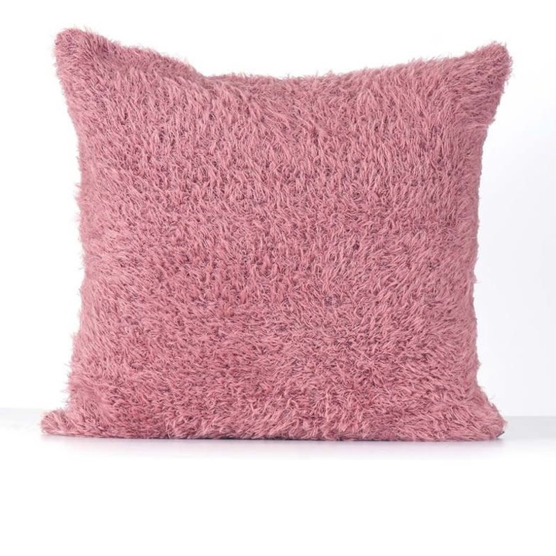 Pillow- Fur-Rose Quartz-Alpaca (Peru)
