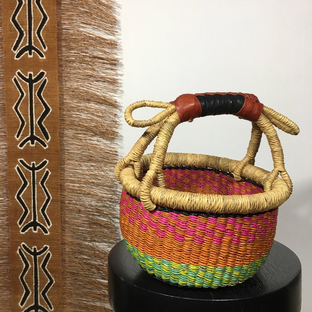 WS- Bolga Basket- Round-Extra-Small (Ghana)