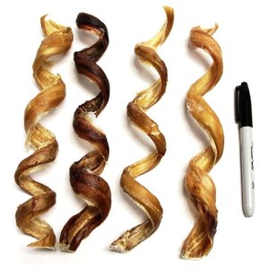 The Natural Dog Company Tuesday's Curly Bully Stick 9" Low Odor