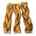 The Natural Dog Company Natural Scent Braided Bully Stick 6"