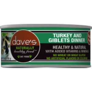 Dave's Dave's Cat can Turkey Giblets 3oz