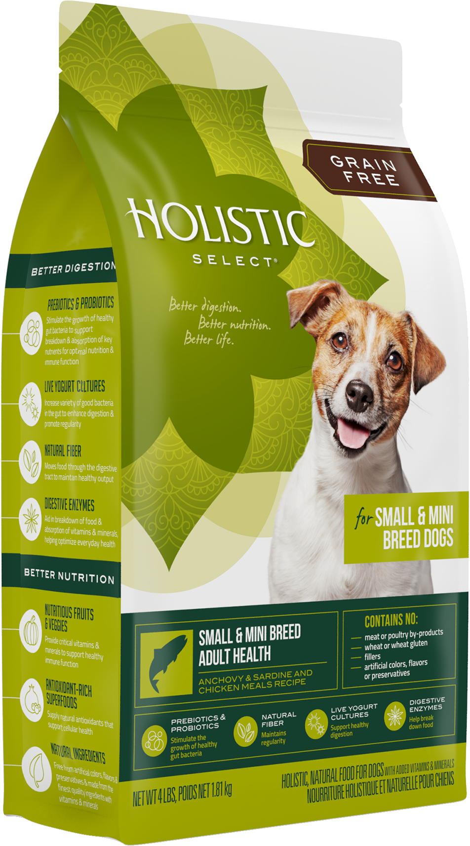 Holistic Select Grain Free Small Breed Adult Dog Kibble