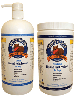 grizzly joint aid liquid hip & joint dog supplement