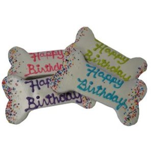 Preppy Puppy Preppy Puppy Happy Birthday Bone 5.5"