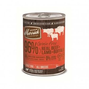 Merrick Merrick 96% GF D Beef/Lamb/Buffalo 12.7oz