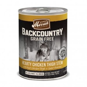 Merrick Merrick Dog Backcountry Can 12.7oz Hearty Chic Thigh