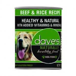 Dave's Dave's Dog Hlthy Can Beef Rice 13oz