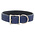 Auburn Tuscan Leather Buckle Collar Navy Blue