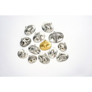 Precious Metal Prints Gold Noseprint Necklace
