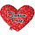 Mirage Pet Products Mirage Jackson Hole Heart Toy Red Bandana Print