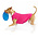 Gold Paw Gold Paw Single Layer Fleece Hot Pink