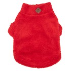 Worthy Dog Worthy Quarter Zip Pullover red fleece